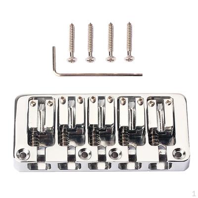 Quality Electric Bass Guitar Instrument Bridge Chrome DIY Accessory