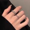 Elegant Micro-Diamond Snake Ring: Versatile, Shiny, Open Design for Women