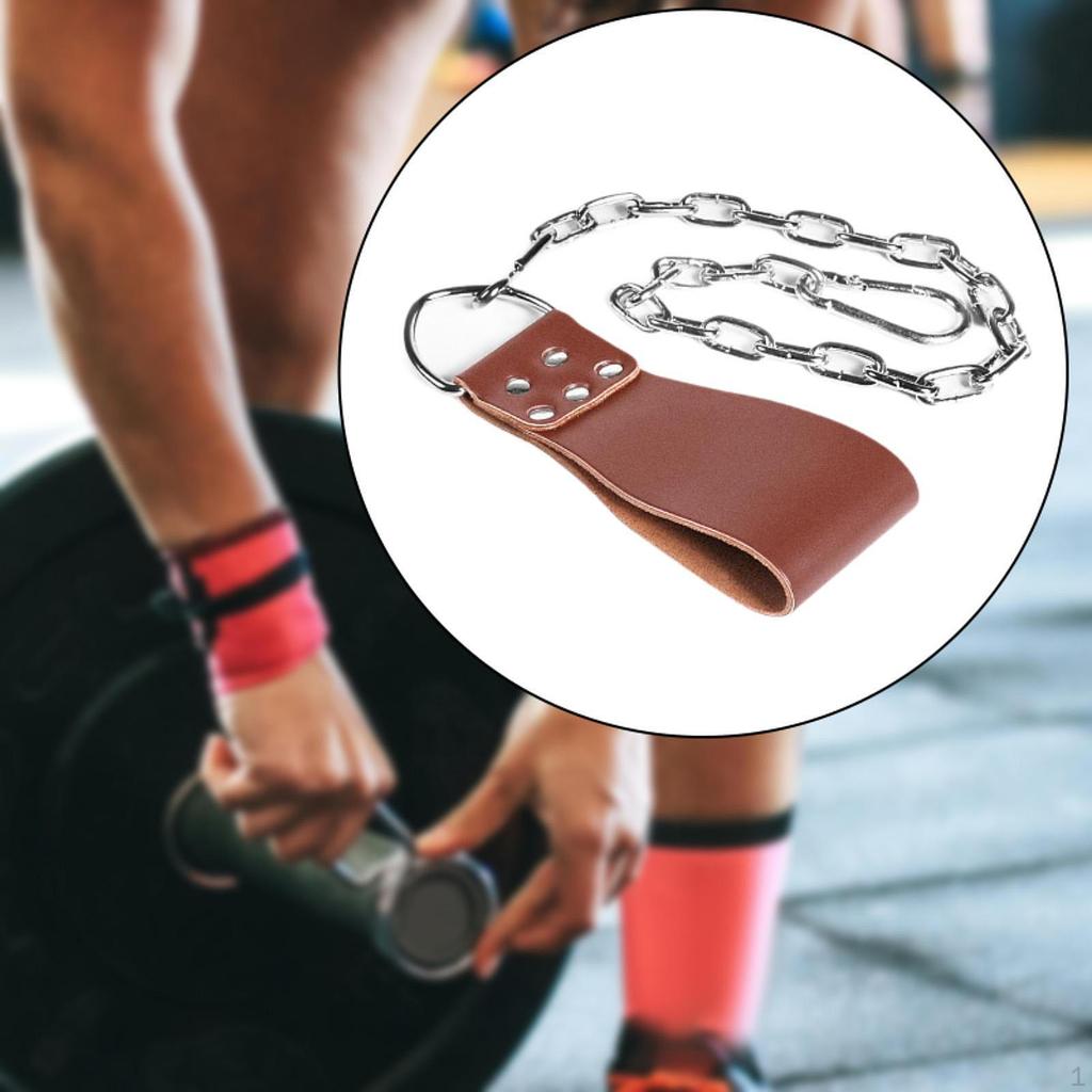 Dumbbell Loading Strap Accessories with Chain Multifunction Dipping Belt Attachment Pullups