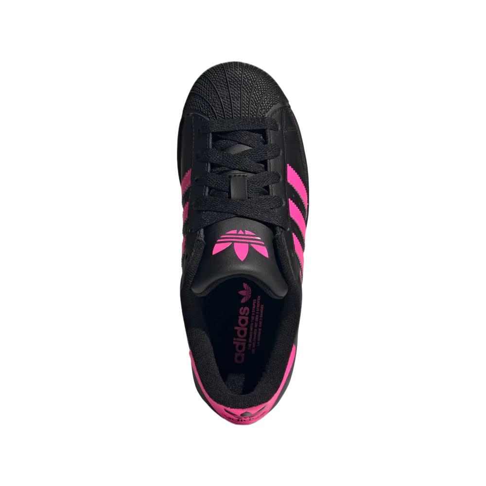 adidas Superstar 2 J Core Black Lucid Pink Kids Sneakers JQ0284