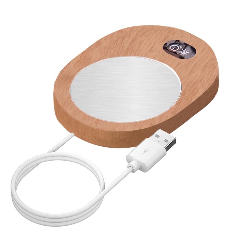 

Electric Heating Coasters Adjustable Temperature Cup Pad Electric Cup Warmer Electric Heating Cup Pad Plastic Texture 1