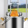 Portable Outdoor Wood & Gas Camping Stove - Smokeless, Eco-Friendly, Household Use