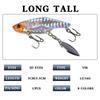 ALASICKA 1pcs Metal Vib Blade Glow Cicada Lure 50mm 55mm 12g 16g Sinking Tail Spinner Baits Bibe For Bass Pike Perch Fishing