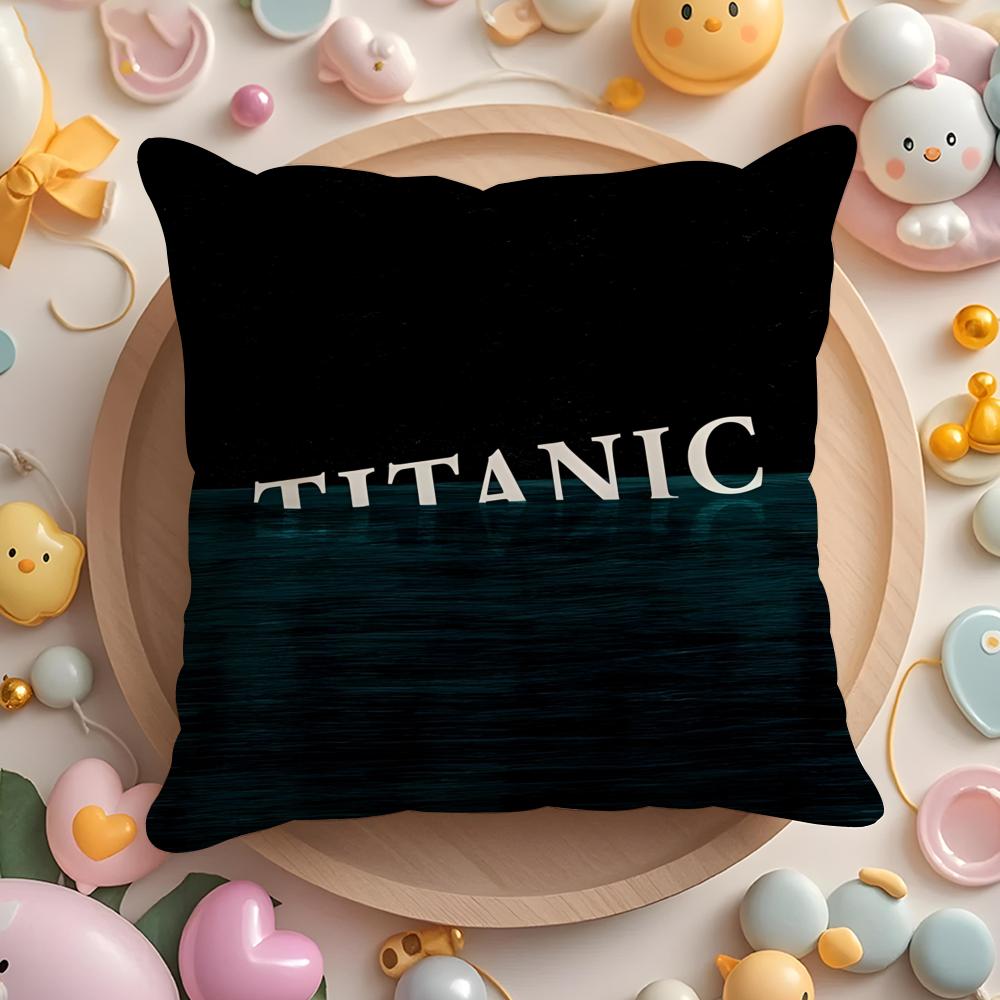 Ocean H-Heart Sapphire Cushion Cover Plush Fabric Soft Double-Sided Printed Sofa Pillow Case Colorfast Home Decor Gift