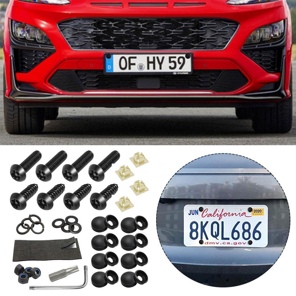 Anti Theft License Plate Screws License Plate Security Screws Kit For Fastening Frame US License Plate Cover Security Bolts