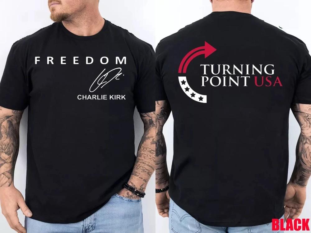 

Charlie Kirk Freedom 31 Thank you A True Patriot TShirt - Size S-5XL 2XL