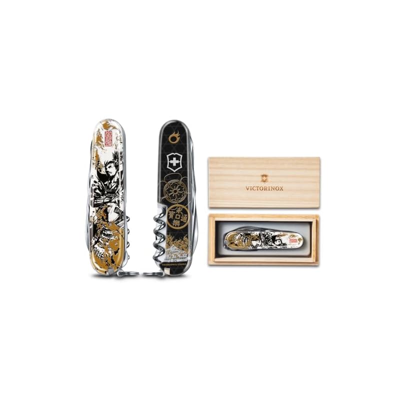 VICTORINOX Sengoku Sumi-e Climber Oda Nobunaga Swiss Army Knife, Multi-Function Knife, Collectible, Disaster Preparedness Tool, Swiss-Made Multi-Tool