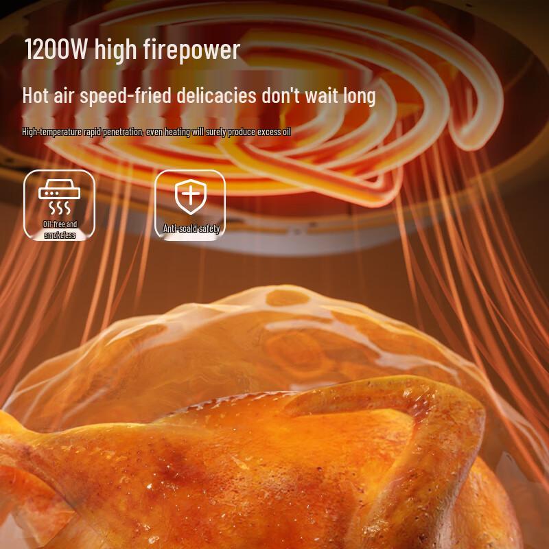 Macaiiroos 5L No-Flip Digital Air Fryer