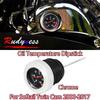 Motorcycle Black Chrome Oil Temperature Dipstick For Harley Softail Twin Cam Fat Boy Heritage Classic Slim 2000-2017