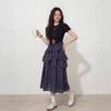 Women's Summer French Plaid Vest Dress with Waist-Cinching and Irregular Hem