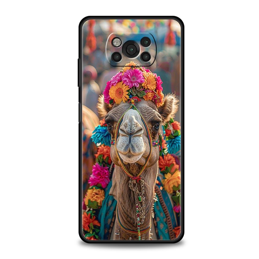 

Чехол для телефона с изображением животного Верблюда для Xiaomi Poco F7 Ultra F6 F5 F4 F3 X6 X5 X4 X3 NFC C51 C55 M4 GT 5G Мягкий ТПУ Корпус Fundas Capas Poco F7 Ultra