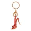 Durable Alloy Keyring Rhinestone High Heel Keychain Sparkling Shoe Charm Key Ring Decorative Accessory for Car Handbags