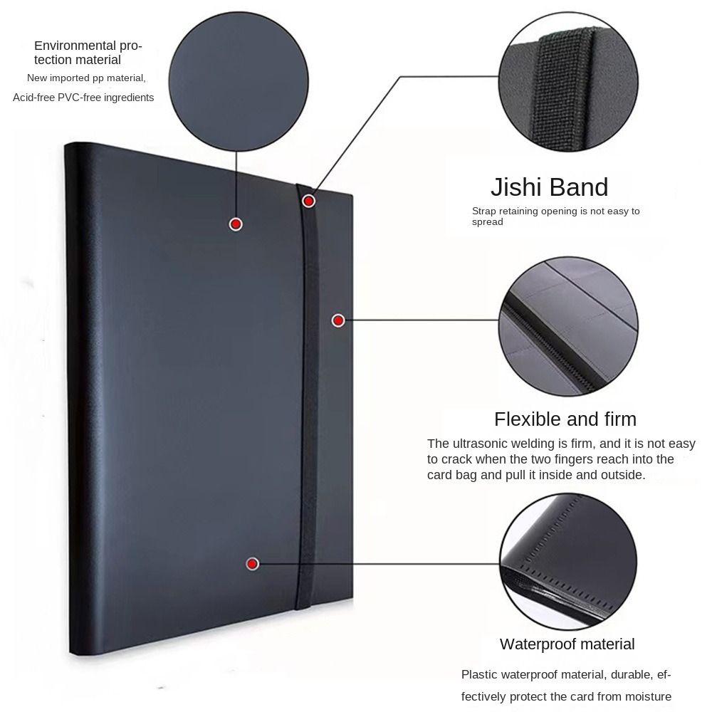 Carrying Binder Game Cards Binder 9 Pockets Card Storage Case Card Collection
