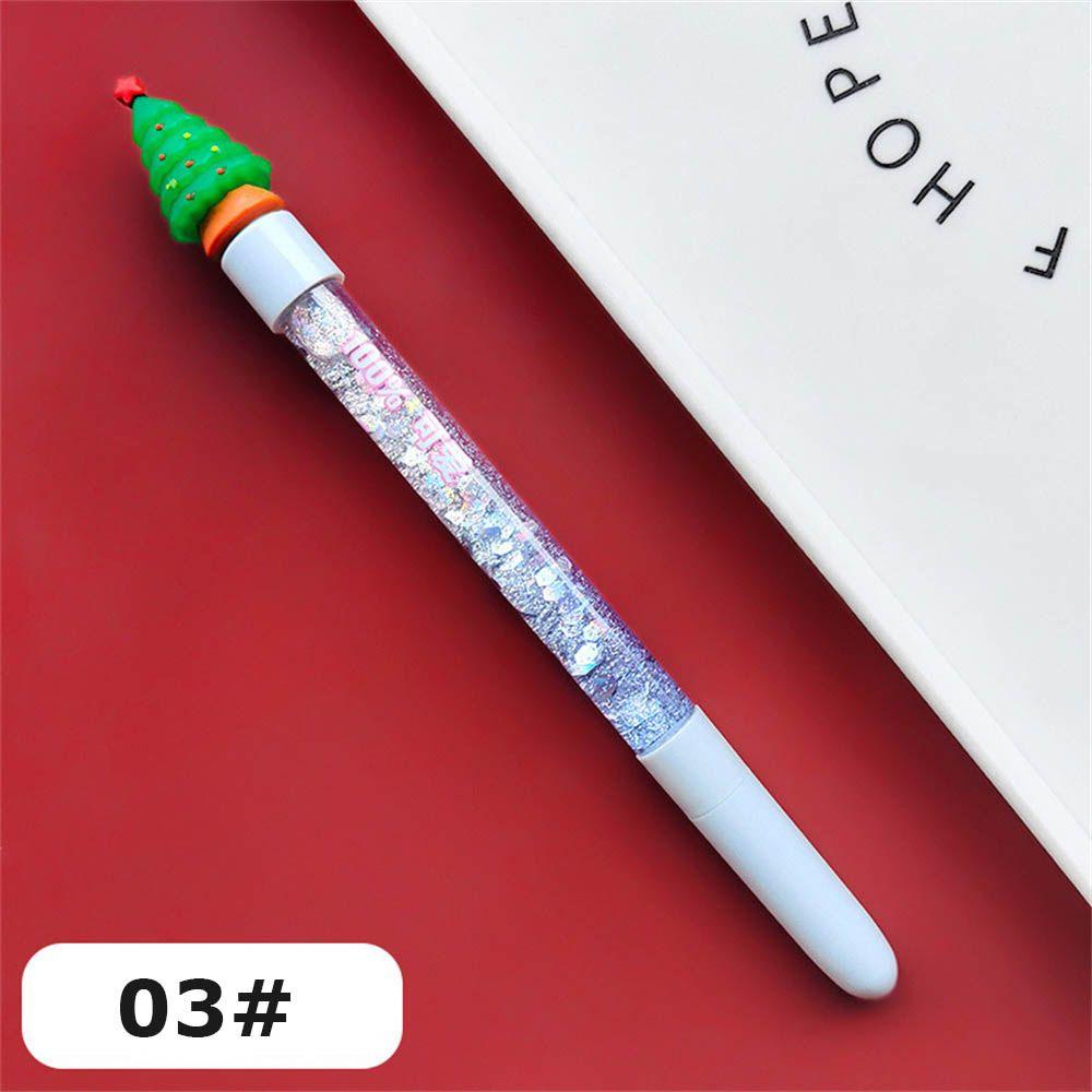 Supplies Christmas Quicksand Pen Quicksand Sequins Gel Pen Christmas Gel Pen Hand Account Pen
