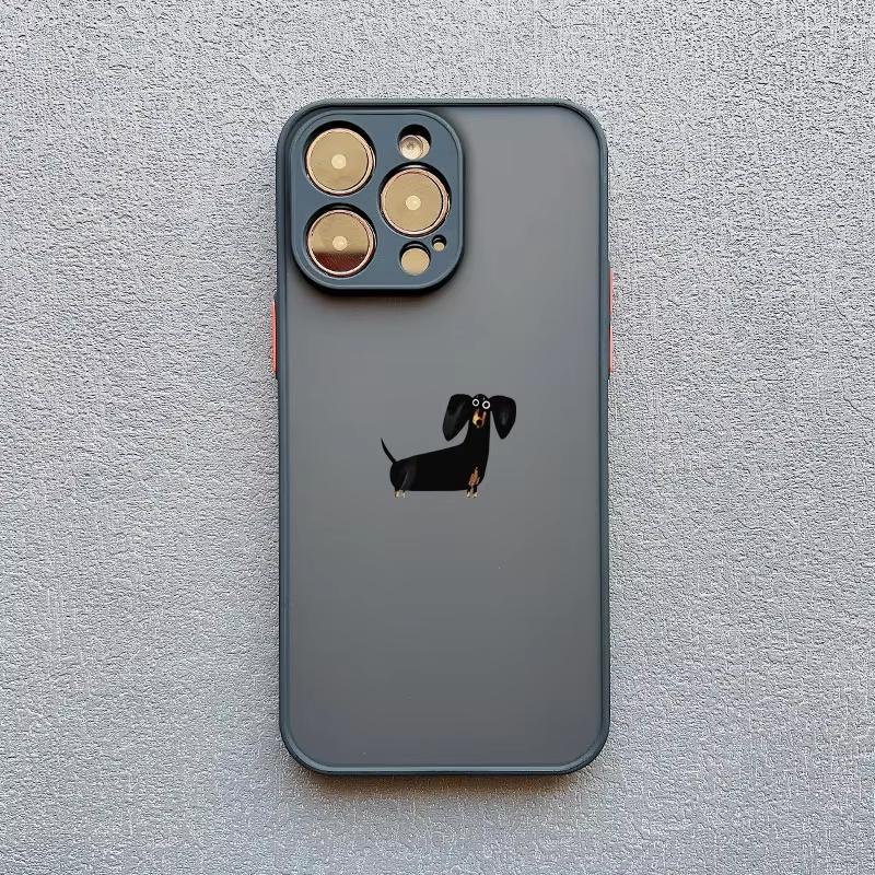 Cute Dachshund Bulldog Pattern Phone Case For Samsung Galaxy S26 S25 Ultra S24 S23 FE S22 S21 Plus S20 A56 A55 A54 A35 A16 Cover