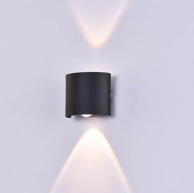 Kaiqi Minimalistische LED Außenwandleuchte Up/Down, Doppelkopf Wasserdichte Außenbeleuchtung.