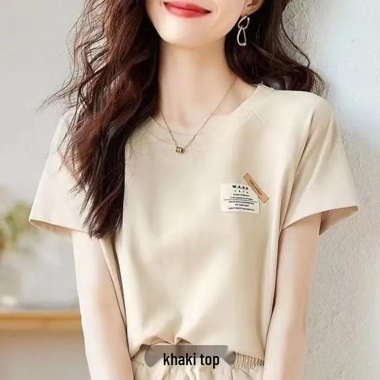 Summer Fairy Casual Shorts & Tee Set for Women - Fresh & Age-Reducing Two-Piece