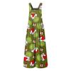 Women's Casual Loose Jumpsuit Christmas Print Wide Leg Jumpsuit Sleeveless With Pockets