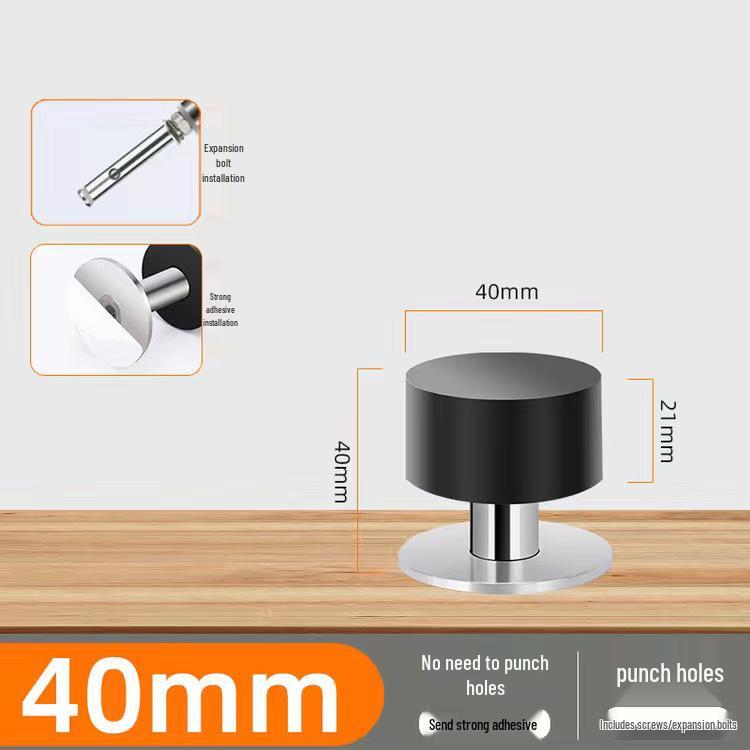 Silent Windproof Door Stopper and Holder - Anti-Theft and Anti-Collision Design
