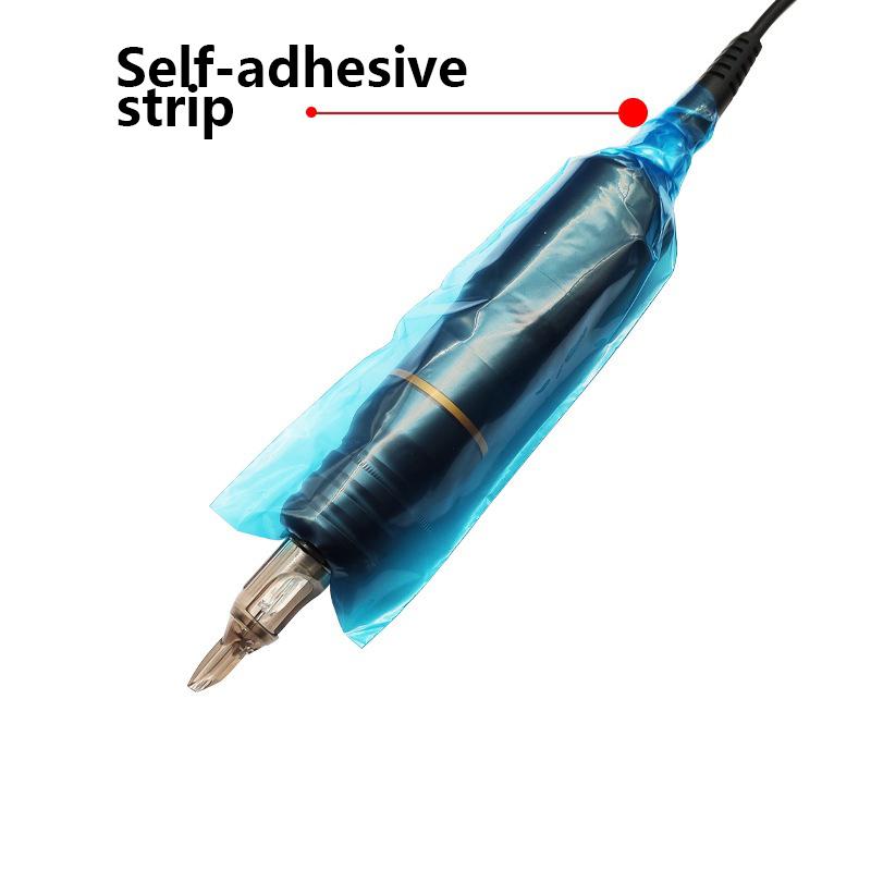 100PCS Disposable Cartridge Tattoo Machine Covers Sleeve Pen Bag Tattoo Plastic Pen Sleeves for Tattoo Machine Clip Pen Supplies