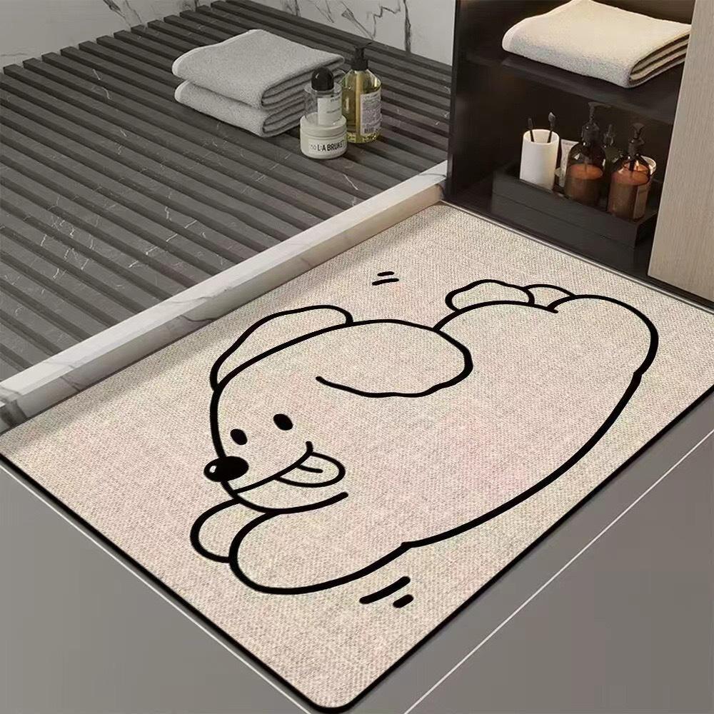 

Коврик для ванной Придверный коврик Коврик для ванной Быстросохнущий Противоскользящий Грязеотталкивающий коврик 40 * 60Cm