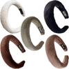 Korean Gentle Girl Sponge Hair Band Thickened Wide Version Hair Soft Waxy Lovely Foundation Fixed Hairstyle Hair Hoop