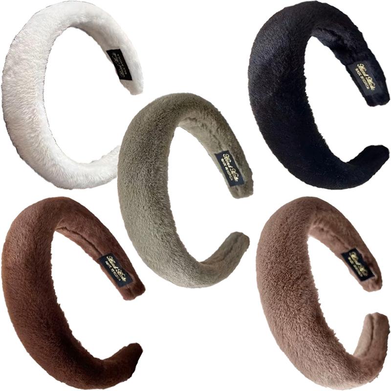 Korean Gentle Girl Sponge Hair Band Thickened Wide Version Hair Soft Waxy Lovely Foundation Fixed Hairstyle Hair Hoop