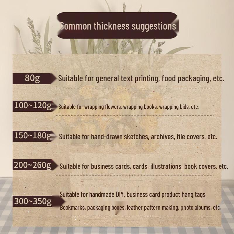 Angsheng 4K Thick Kraft Cardstock