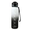 Gradient Tritan Sport Water Bottle - 1L Food-Grade Plastic Fitness Kettle