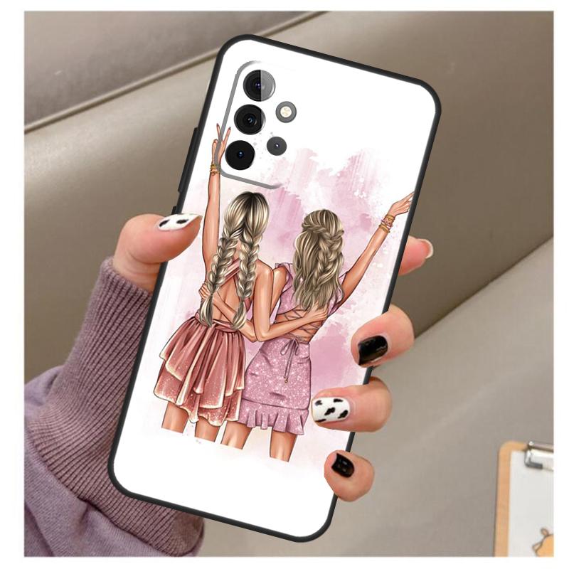 Best Friends BFF Matching Case For Samsung Galaxy A56 A16 A26 A36 A06 A52 A53 A33 A13 A34 A54 A14 A15 A35 A55 A22 A32
