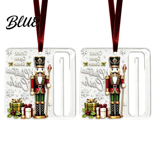Christmas Tree Decorations Decor with Ornament Acrylic Gift Holder 2Pcs Cash Money Hanging Unique Holiday