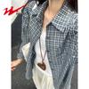 Women's Plaid Long Sleeve Loose Shirt Jacket