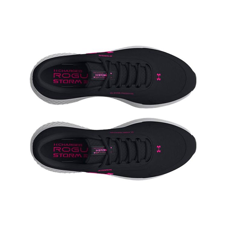 Under Armour Charged Rogue 3 Storm Low Top Running Shoes Women Sneaker Black 3025524-002