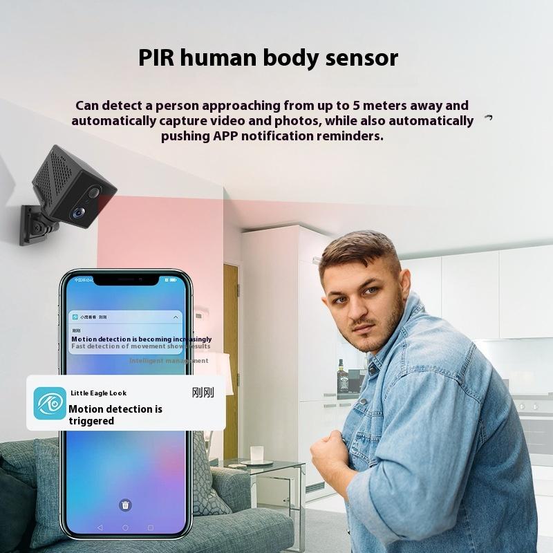 3MP Battery Low Power Consumption Surveillance Camera Indoor Wireless 4G Network Camera Plug-in Free