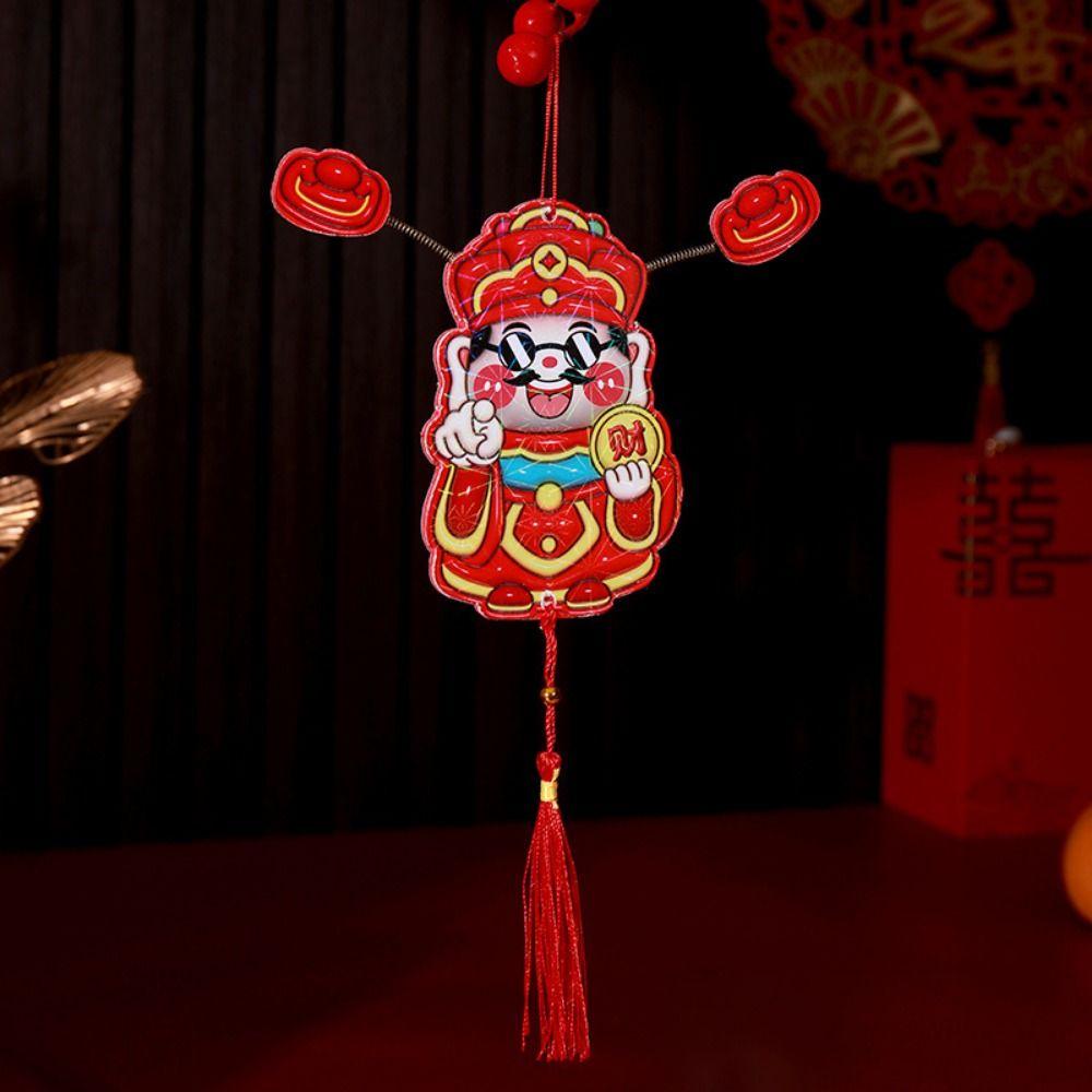 Cartoon Shaking Head God Pendant 3D Spring Festival Magnet  Refrigerator