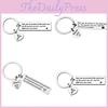 Elegant Stainless Steel Keychain Heart Pendant For Gift Giving On Various Occasions