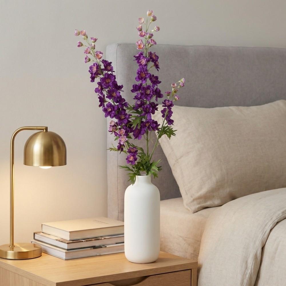 Handmade Simulation Big Violet Real Touch Faux Hyacinth Flower Branch Party Favors