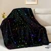 Starry Night Sky Print Decorative Throw Blanket for Sofa, Bed, Home Decor, Camping, Office, and Artistic Gift