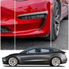 Kohlefaser-Optik Frontscheinwerfer-Augenbrauenabdeckung Zierleiste für Tesla Model 3 2017+
