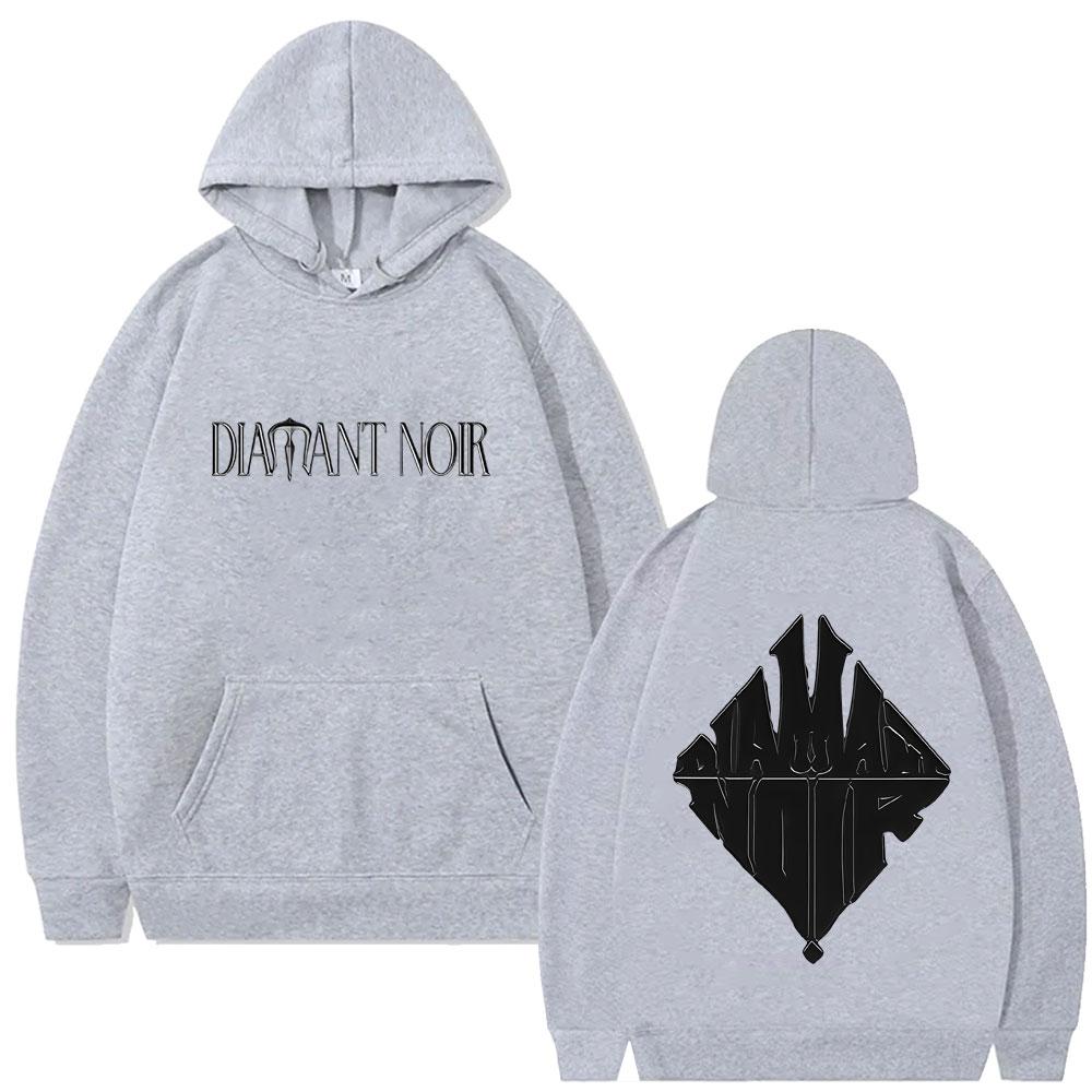 Rapper WeRenoi Diamant Noir Graphic Hoodie Men Women Fashion Pop Music Streetwear Male Casual Vintage Oversized Hoodies