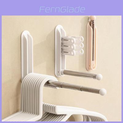 Modern Minimalist Abs Expandable Wall Mounted Clothes Hanger For Home Storage And Bathroom Organization