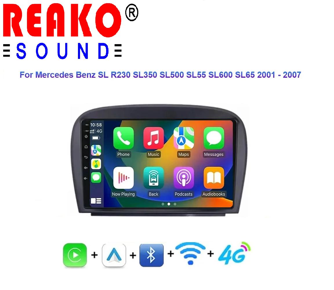 

Android автомобильное радио для Mercedes SL R230 SL350 SL500 SL55 SL600 SL65 2001 -2007 навигация GPS мультимедийный плеер стерео wifi+4G 4-core 2GB+32GB carplay