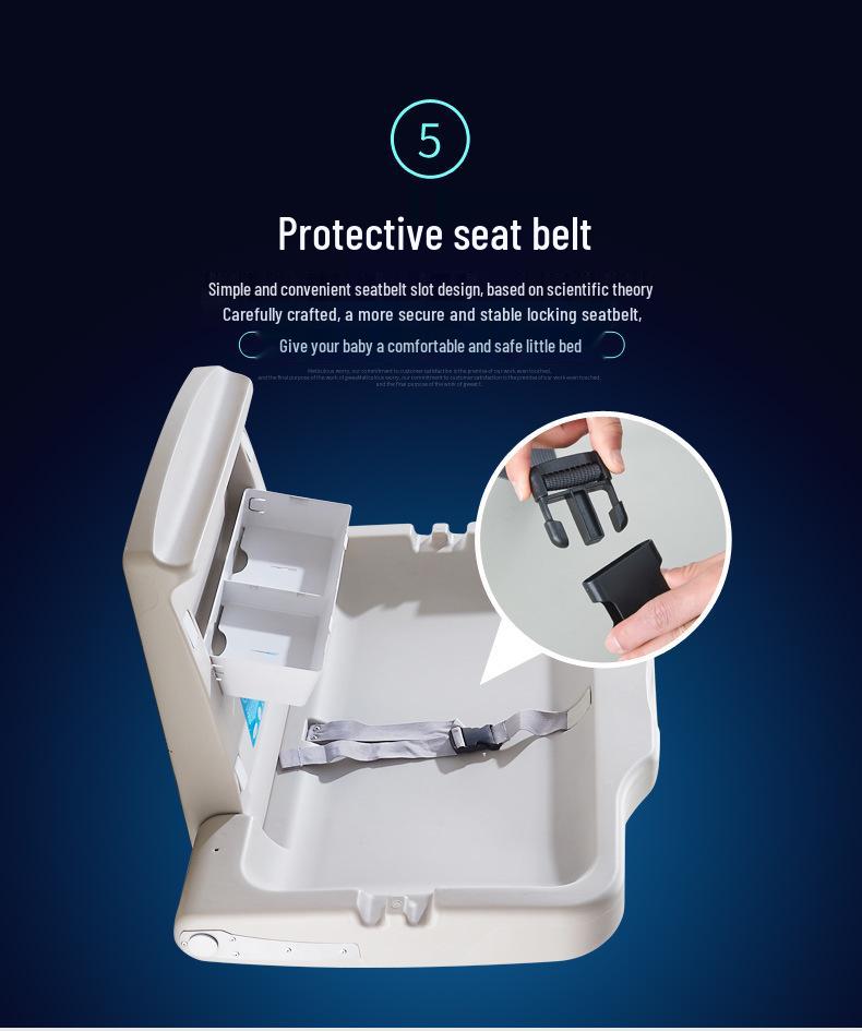 Multifunctional Baby Care & Changing Table with Third Restroom Access