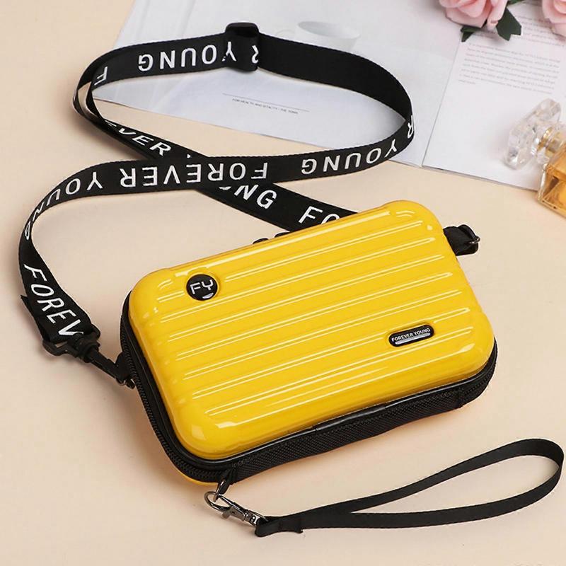 Mini kufříková taška pro ženy Mini kufříková crossbody kabelka s ramenním popruhem, 100% nová