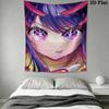 Oshi no K Wall Tapestry Aesthetic Wall Hanging Printed Fabric Blanket Decorative Tapestries for Bedroom Living Room Home Decor