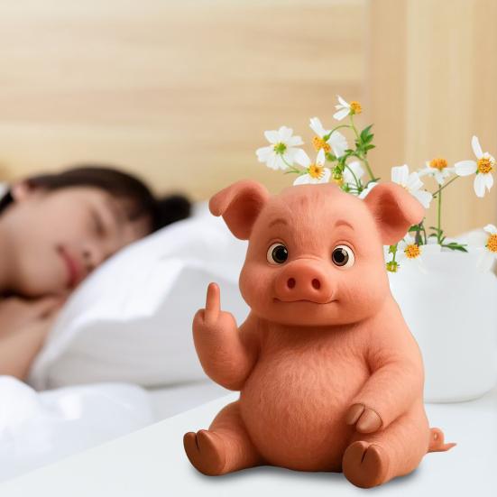 Funny Middle Finger Plush Toy Cute Animal Stuffed Raccoon Panda Bull Cat Plush Dolls Funny Gifts for Sarcastic Friends