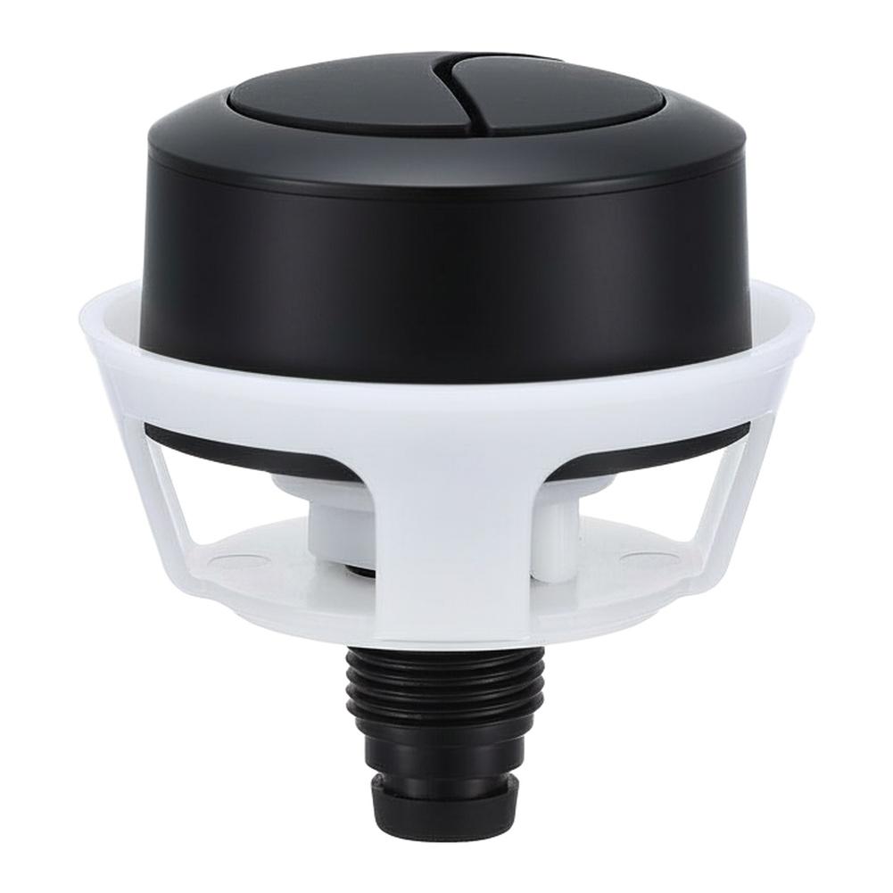 Top Side Press Toilet Flush Button Top Side Access Dual Use Functionality Dimension Drawings Available As Shown Silver