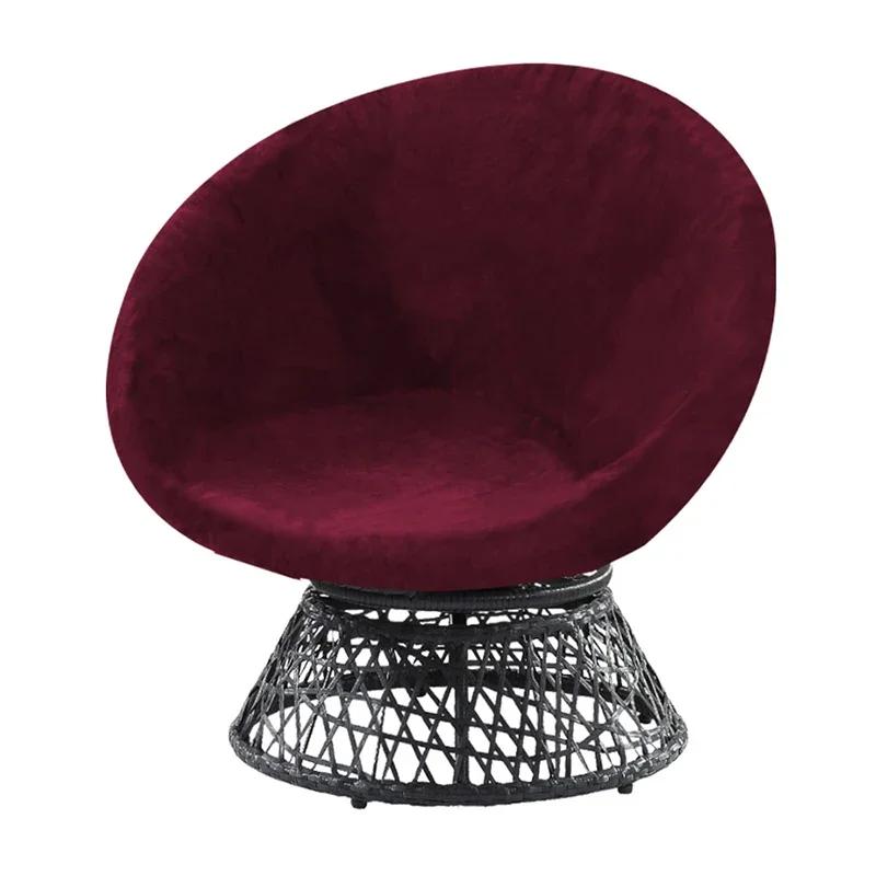 Chair Cover Home Office Chairs Dining Elastic Silver Fox Plush Universal Protection Circular Camping Bedroom Hotel Sofa Covers