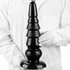 Oversized PVC Black Anal Plug with Suction Cup Sex Toys Fisting  Anal Dilator Big Dildo Slave BDSM