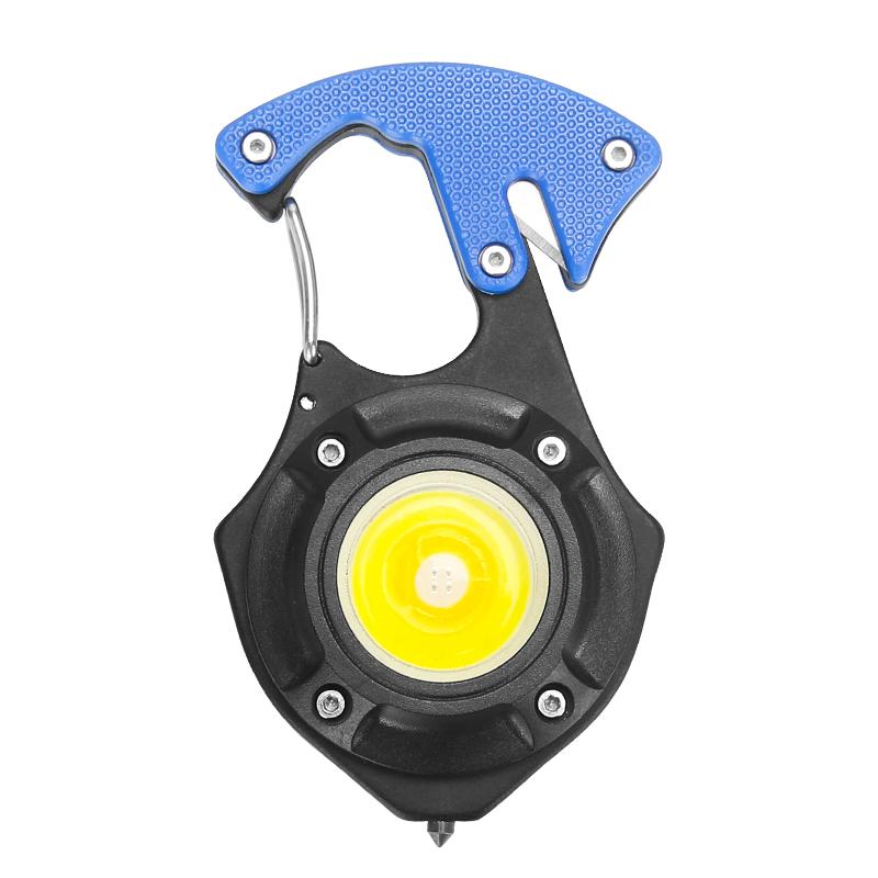 Multi- Portable LED Flashlight,Magnetic Handheld Torch,Emergency Hammer,Bottle Opener,Hook,Camping,Hiking,Riding,Emergency Light